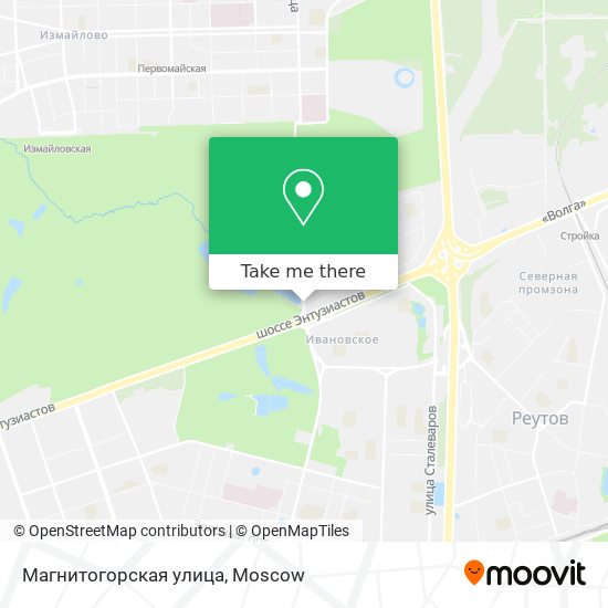 Магнитогорская улица map