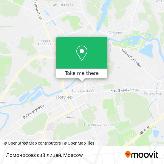 Ломоносовский лицей map