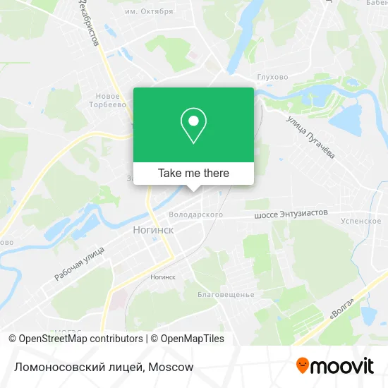 Ломоносовский лицей map