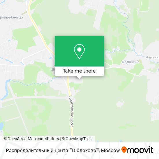 Распределительный центр ""Шолохово"" map