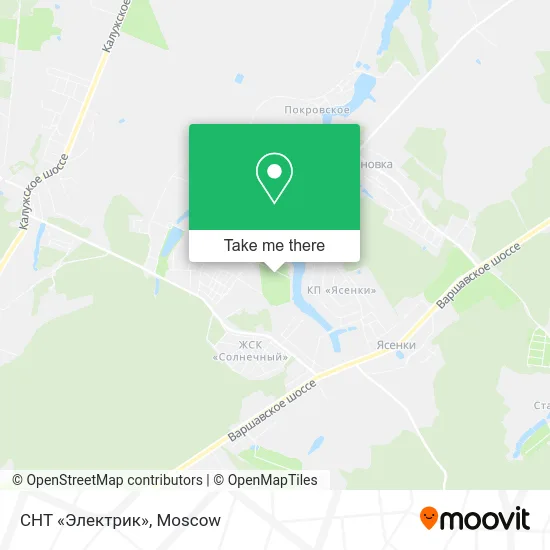 СНТ «Электрик» map