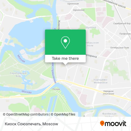 Киоск Союзпечать map
