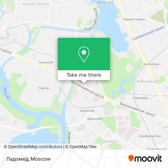 Ладомед map