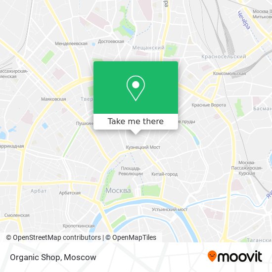 Organic Shop map