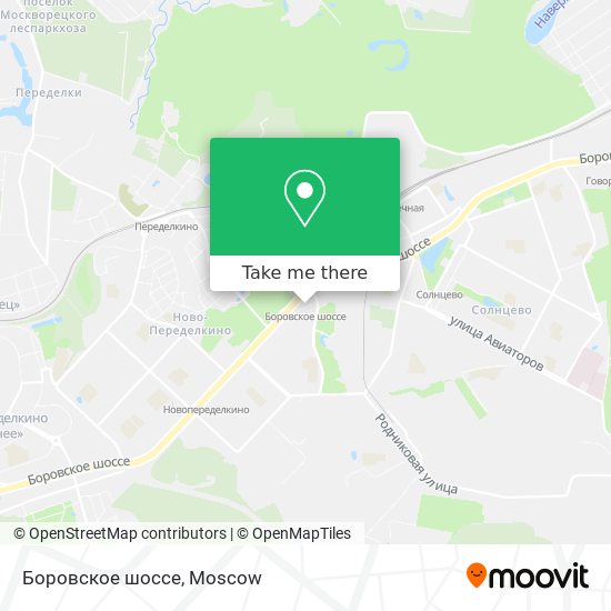 Боровское шоссе map