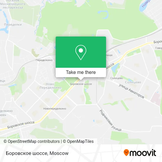 Боровское шоссе map