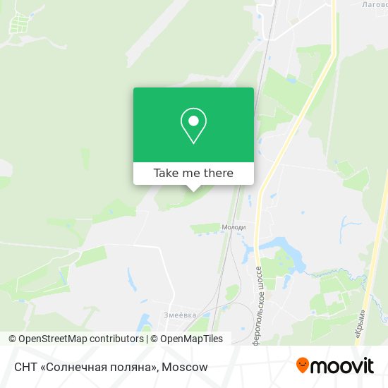 СНТ «Солнечная поляна» map