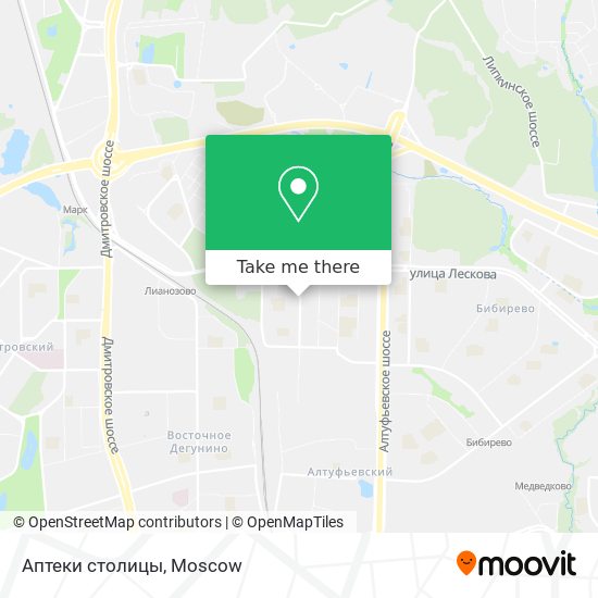 Аптеки столицы map