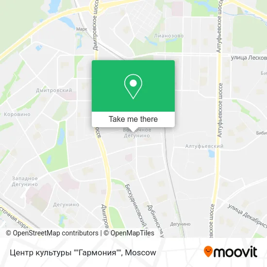 Центр культуры ""Гармония"" map