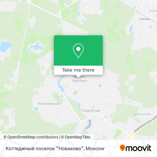 Коттеджный поселок ""Новахово"" map
