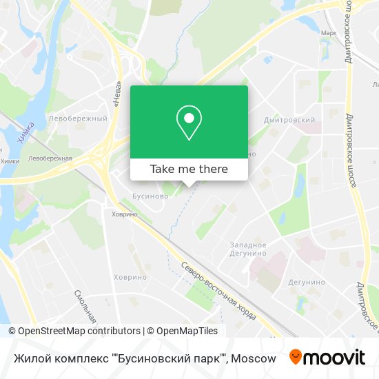 Жилой комплекс ""Бусиновский парк"" map