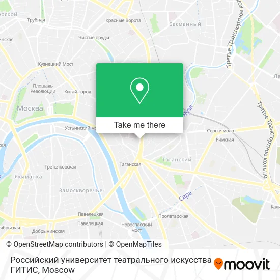 Российский университет театрального искусства ГИТИС map