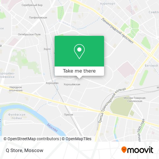 Q Store map