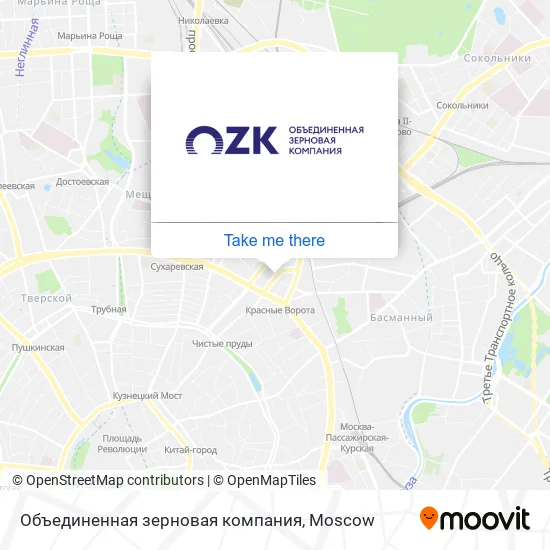 Объединенная зерновая компания map