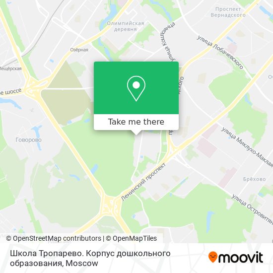 Школа Тропарево. Корпус дошкольного образования map