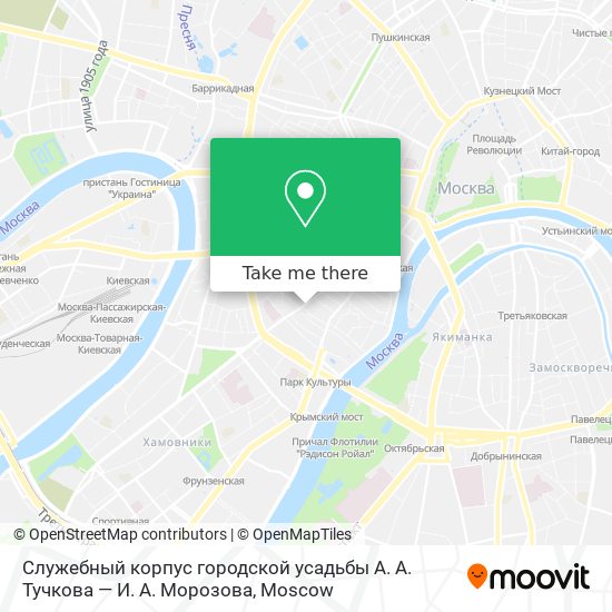 Служебный корпус городской усадьбы А. А. Тучкова — И. А. Морозова map