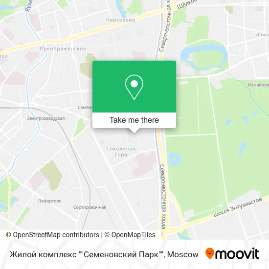 Жилой комплекс ""Семеновский Парк"" map