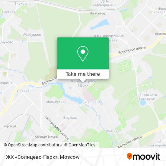 ЖК «Солнцево-Парк» map