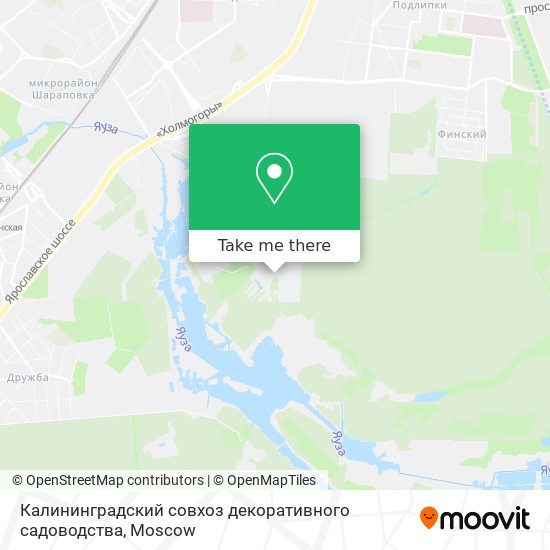 Калининградский совхоз декоративного садоводства map