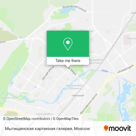 Мытищинская картинная галерея map