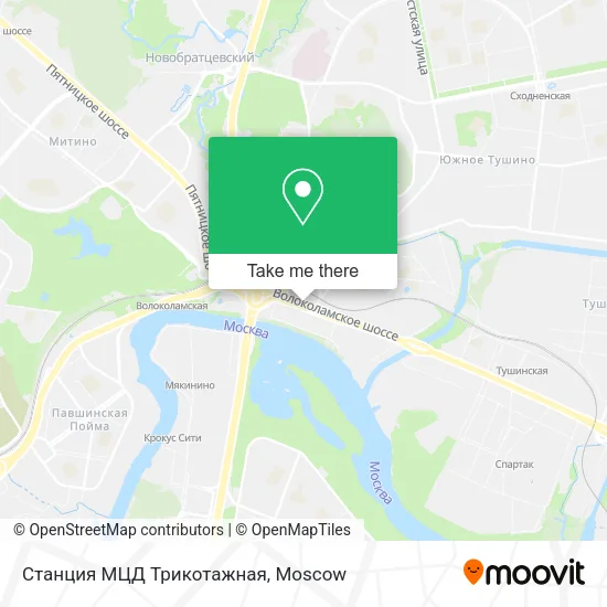 Станция МЦД Трикотажная map