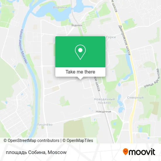 площадь Собина map