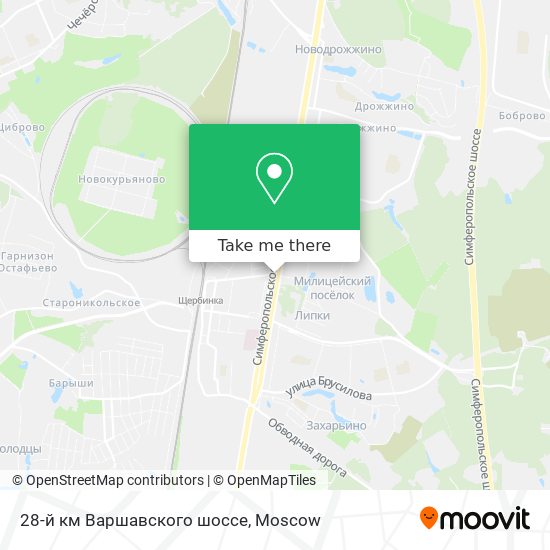 28-й км Варшавского шоссе map