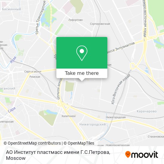 АО Институт пластмасс имени Г.С.Петрова map