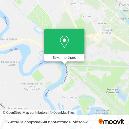 Очистные сооружения промстоков map