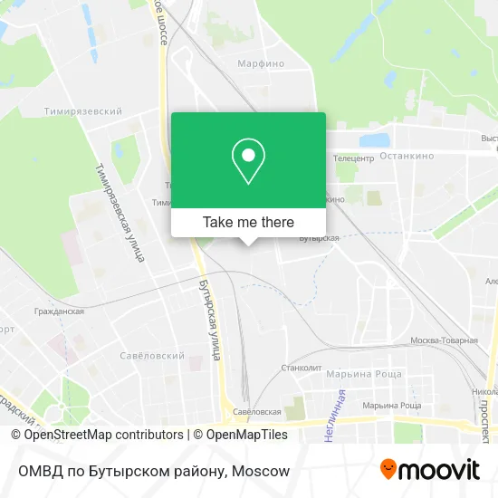 ОМВД по Бутырском району map