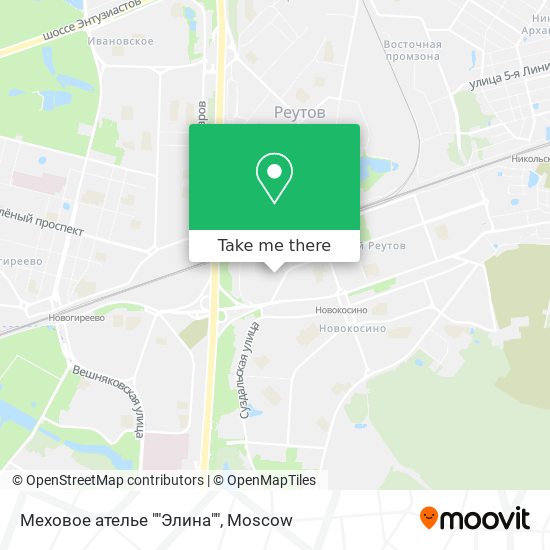 Меховое ателье ""Элина"" map