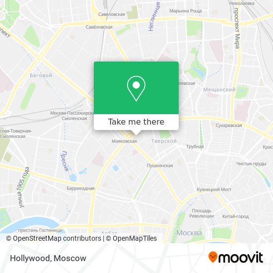 Hollywood map