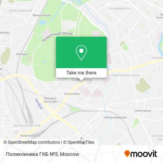 Поликлиника ГКБ №5 map