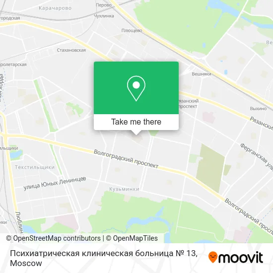 Психиатрическая клиническая больница № 13 map