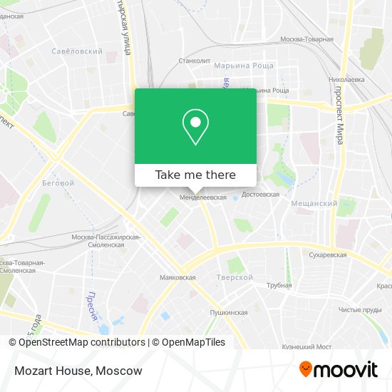 Mozart House map