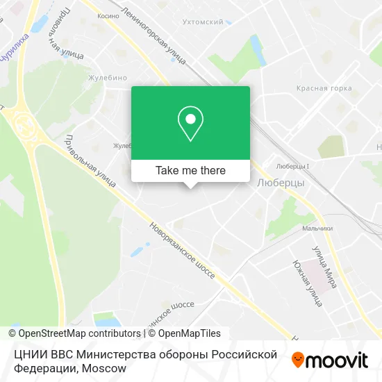 ЦНИИ ВВС Министерства обороны Российской Федерации map