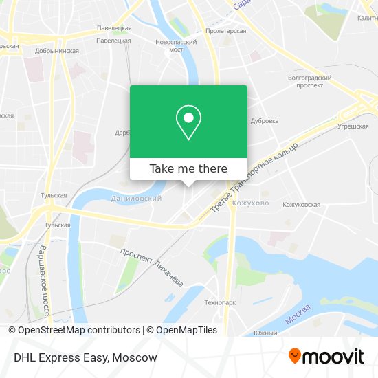 DHL Express Easy map