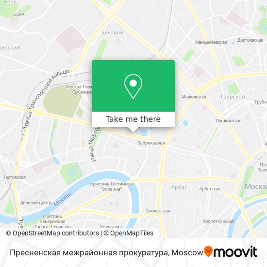 Пресненская межрайонная прокуратура map