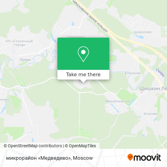 микрорайон «Медведево» map