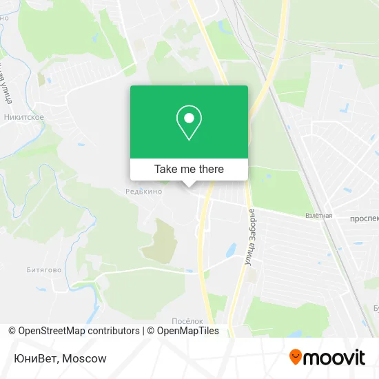 ЮниВет map