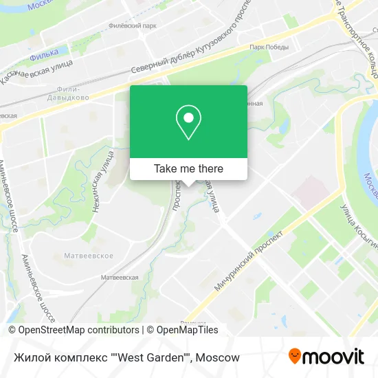 Жилой комплекс ""West Garden"" map