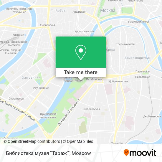 Библиотека музея ""Гараж"" map