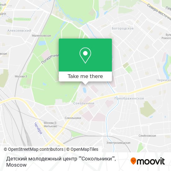 Детский молодежный центр ""Сокольники"" map