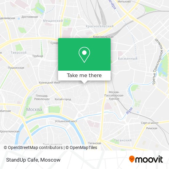 StandUp Cafe map