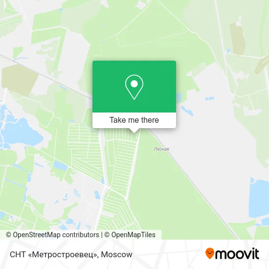 СНТ «Метростроевец» map