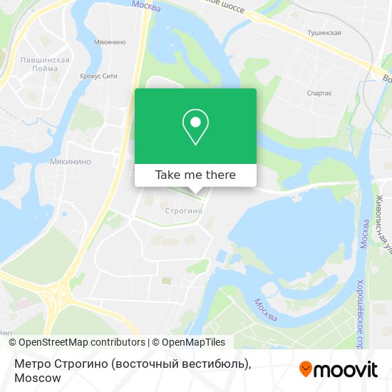 Метро Строгино (восточный вестибюль) map