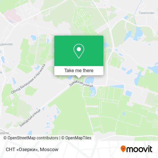 СНТ «Озерки» map