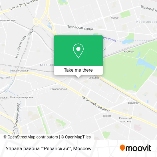 Управа района ""Рязанский"" map