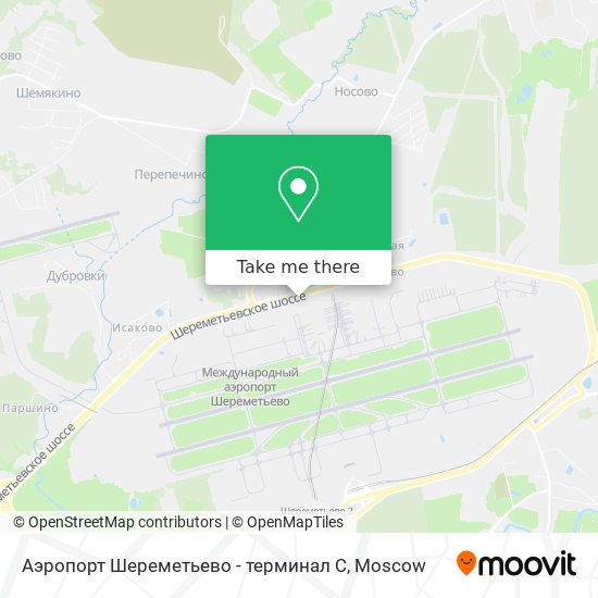 Аэропорт Шереметьево - терминал C map