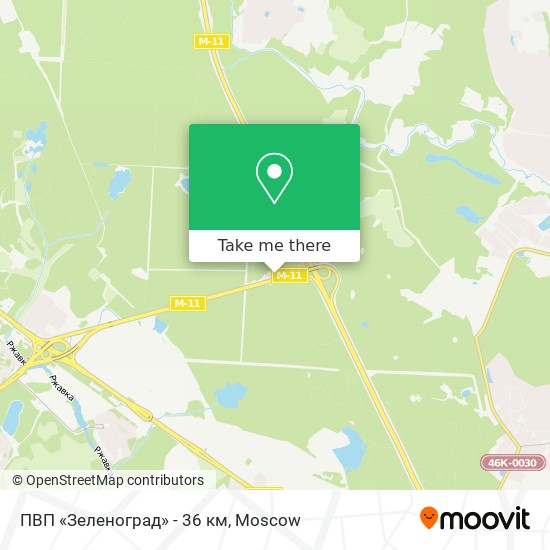 ПВП «Зеленоград» - 36 км map